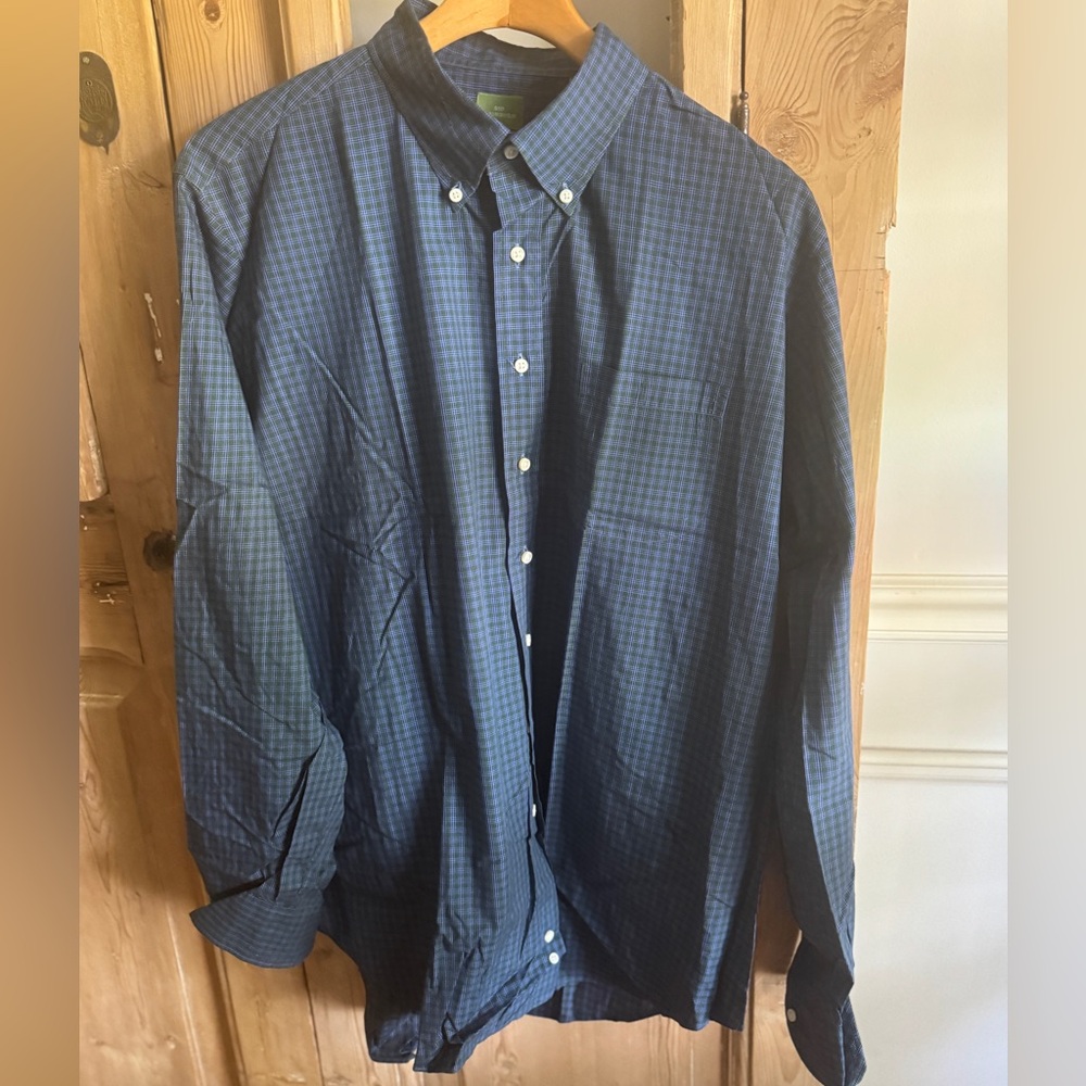 LN Sid Mashburn Plaid Button Down XL
